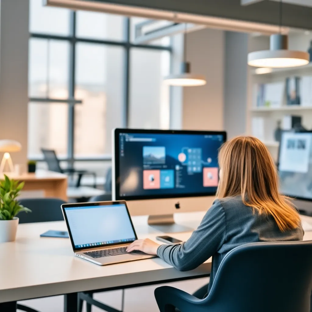 Professionelle Online-Lernumgebung mit moderner Technologie