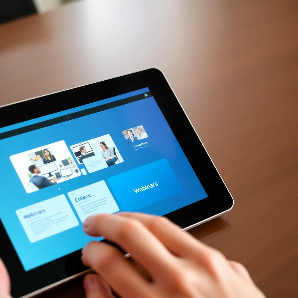 Verschiedene digitale Lernmethoden auf einem Tablet dargestellt